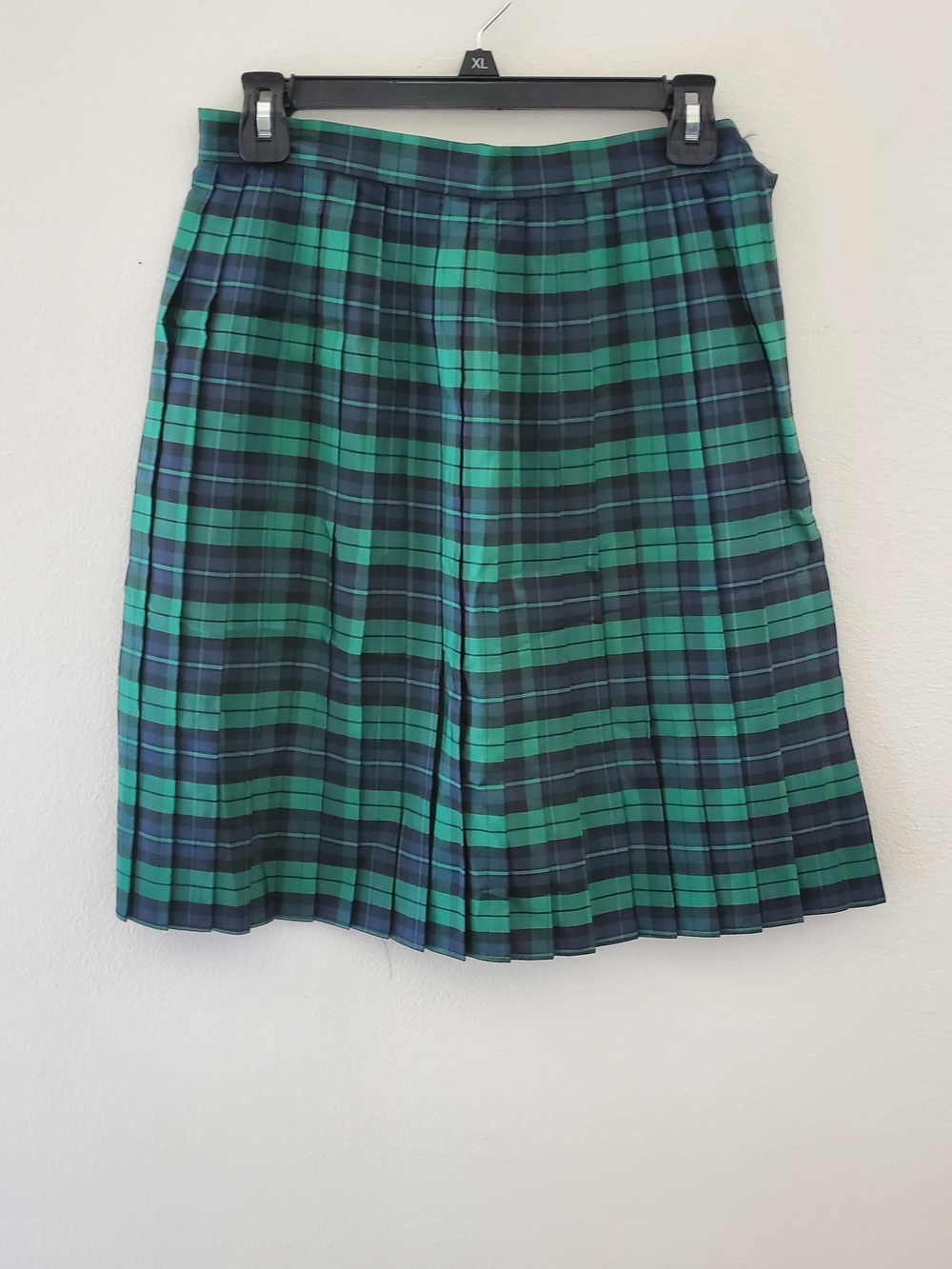 Free People Vintage  Plaid Pleated Skirt Size 7